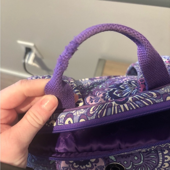 VERA BRADLEY PURPLE QUILTED CAMPUS BACKPACK - Picture 5 of 10